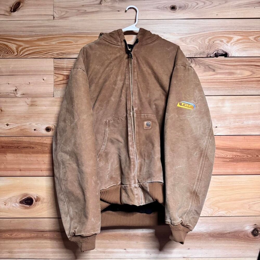 Carhartt Men's Brown and Tan Jacket
